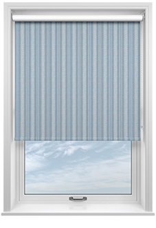 Form Striped, Windswept Blue - Roller Blind